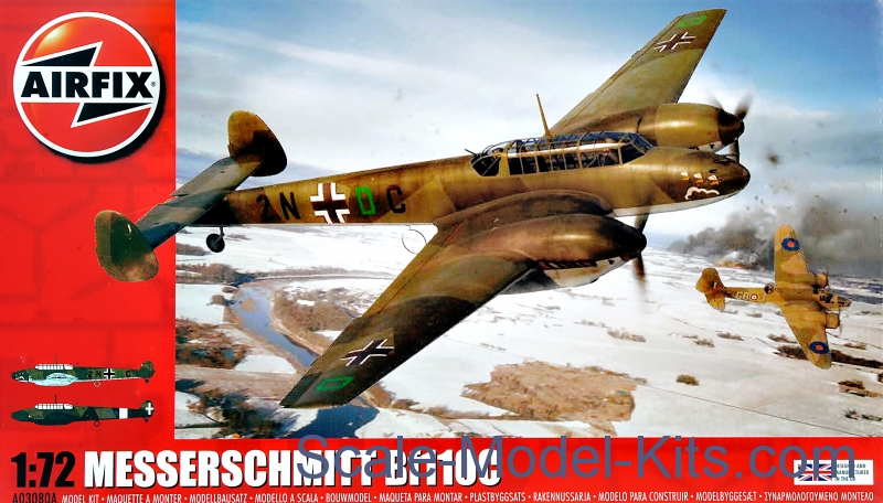 Aircraft BF-110 Me-110 Messerschmitt  1:32 Avion Wood Model 