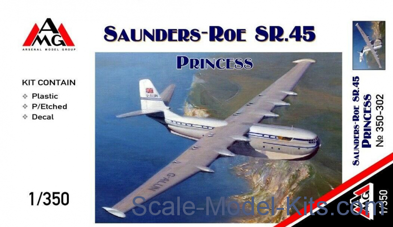 AMG 350302 Saunders-Roe SR.45 Princess plastic model kit 1/350 