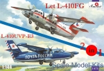 Civil aviation: Let L-410FG & L-410UVP-E3 aircraft (2 kits in box), Amodel, Scale 1:144