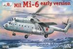 Helicopters: Mi-6 Soviet helicopter, Amodel, Scale 1:72