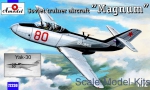 Trainer aircraft / Sport: Yakovlev Yak-30 "Magnum" Soviet trainer aircraft, Amodel, Scale 1:72