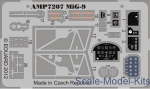 Photo-etched parts: Photoetched set for MіG-9, ART Model kit, AMP, Scale 1:72