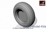 Wheels set 1/32 for Sukhoi Su-27 Flanker, early type