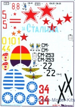 BD32007 Decal for Polikarpov I-16