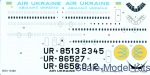 BOA-14482 Decals for Ilyushin IL-62M Air Ukraine