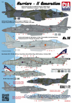 CTA7209 Decal: Harriers - 2st Generations (USA, Spain, Italy, UK - 4 Markings)
