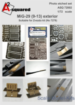 DAN-ASQ72002 Photoetched: MiG-29 (9-13) exterior