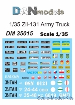 Decals / Mask: Decal for army truck ZiL-131, DAN Models, Scale 1:35