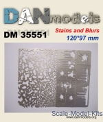 DAN35551 Photoetched: Stencil for applying traces spatters and stains #2