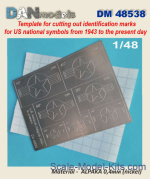 DAN48538 US aircraft national insignia (1943-present) mask template