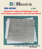 DAN48540 US aircraft national insignia (1919-1943) mask template