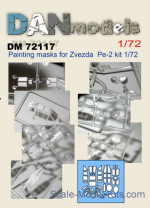 DAN72117 Mask for Pe-2 Zvezda kit