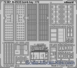 EDU-72667 Photoetched set for B-25C/D bomb bay, Airfix kit
