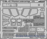 EDU-72668 Photoetched set for FG.1 Phantom undercarriage, Airfix kit