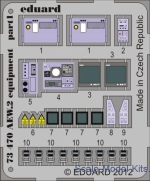 EDU-73470 Photoetched set 1/72 Sea King AEW.2 equipment part2, for CyberHobby kit