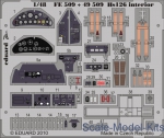 Photo-etched parts: Photoetched set 1/48 Hs 126 interior, for ICM kit, Eduard, Scale 1:48