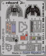 EDU-SS374 Photoetched set 1/72 DH-100 F.Mk.6 Color, for Amodel kit