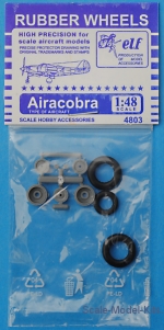 ELF4803 Rubber wheels for P-39 Airacobra