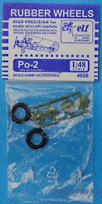 Detailing set: Rubber wheels for Po-2, ELF, Scale 1:48