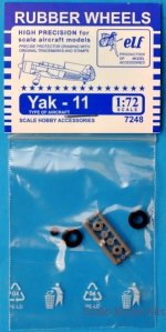 Detailing set: Rubber wheels for Yak-11, ELF, Scale 1:72