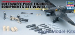 HA36009 Pilot figures and equipment - WWII Luftwaffe set