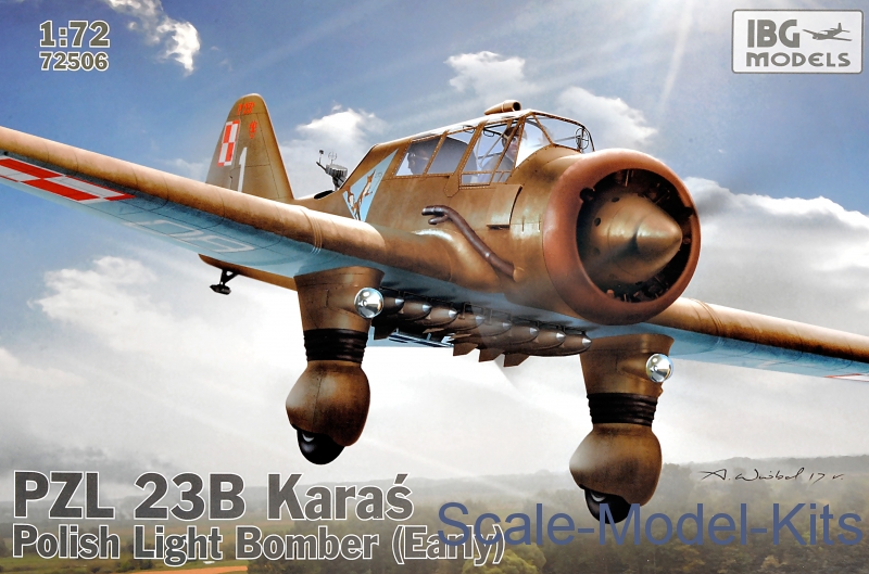 PZL.23B Karas Early Polish Light Bomber Plane-IBG Models Plastic Scale ...