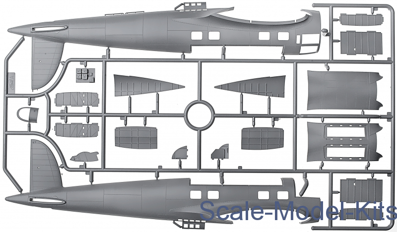 He 111H-20, WWII German Bomber-ICM plastic scale model kit in 1:48 