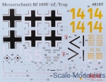 Messerschmitt Bf-109F-4Z/Trop WWII German fighter