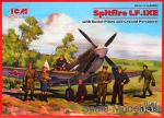 ICM48802 Spitfire LF.IXE with Soviet pilots & ground personnel