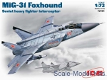 Fighters: MiG-31 Foxhound Soviet heavy fighter-interceptor, ICM, Scale 1:72