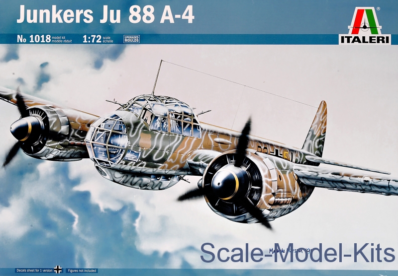 Italeri Junkers Ju 88 A4 Plastic Scale Model Kit In 172 Scale