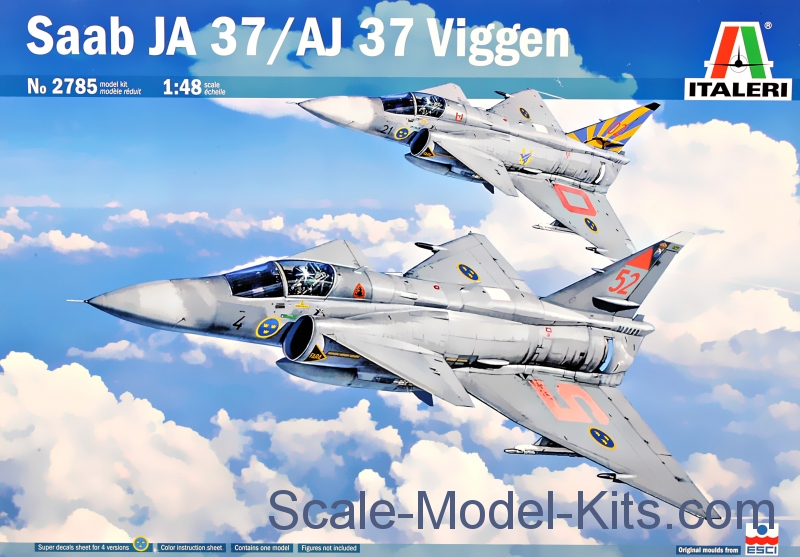 Saab Ja 37 Jaktviggen Kit ITALERI 1:48 IT2785 Miniature