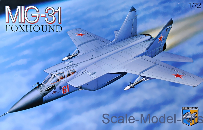 MiG-31B Soviet interceptor-Kondor plastic scale model kit in 1:72 scale ...