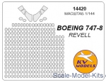 KVM14420 Mask for Boeing 747-8 (Revell)