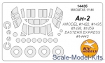 KVM14435 Mask for An-2 + wheels, Amodel kit