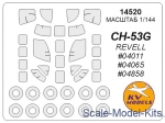 KVM14520 Mask for helicopter CH-53 + wheels, Revell kit