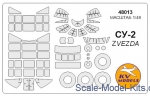 KVM48013 Mask for Sukhoi Su-2 (Zvezda kit)