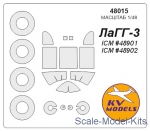 KVM48015 Mask for LAGG-3 (all mods) + wheels (ICM)