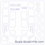 KVM48210 Mask for HH-60 / HH-60H Seahawk and wheels (Italeri)