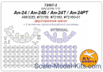 KVM72007-02 Mask 1/72 for An-24/An-24B/An-24T/An-24RT Double sided (Amodel)