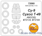 KVM72060 Mask for Su-9 and wheels masks (Amodel)