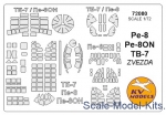 KVM72080 Mask for Petlyakov Pe-8 / Pe-8ON / TB-7