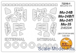 KVM72216-01 Mask for Mil Mi-24V and wheels masks (Zvezda)