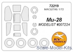 KVM72219 Mask for Mil Mi-28 and wheels masks (Modelist)