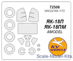 KVM72506 Mask for Yak-18PM and wheels masks (Amodel)