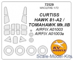 KVM72529 Mask for Curtis Hawk 81-A-2 and wheels masks (Airfix)