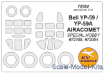 KVM72562 Mask for Bell P-59 and wheels masks (Special Hobby)