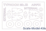 KVM72589-01 Mask for Hawker Typhoon Mk.IB (double sided) and wheels masks (Airfix)