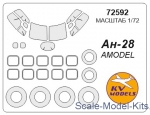 KVM72592 Mask for Antonov An-28 and wheels masks (Amodel)