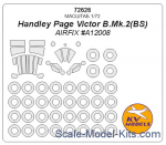KVM72626 Mask 1/72 for Handley Page Victor B.Mk.2(BS) + wheels, Airfix kit